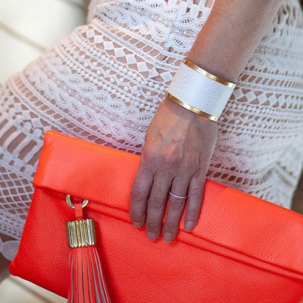India Hicks Ray of White Cuff Bracelet